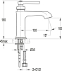 Смеситель для раковины Cezares LIBERTY-F-LS-01-W0, хром