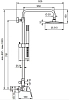 Душевая система Emmevi 9500286CR хром