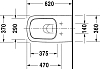 Подвесной унитаз Duravit DuraStyle Rimless 2542090000 безободковый