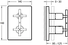 Смеситель термостатический для ванны Jacob Delafon Modulo E75395-CP