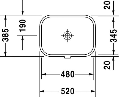 Раковина 48 см Duravit Happy D.2 0457480000