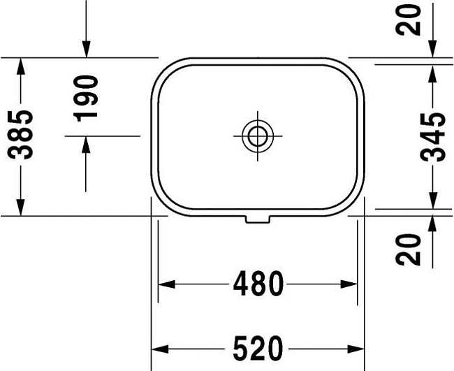 Раковина 48 см Duravit Happy D.2 0457480000