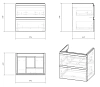 Тумба под раковину Cersanit Moduo SB-SZ-MOD-MO60/Wh белый