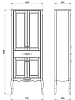 Шкаф-пенал ASB-Woodline Модерн 11258 белый