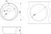 Мойка кухонная Granula Standart 4802, БАЗАЛЬТ серый