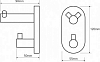 Крючок для полотенец Bemeta Omega 104405222 хром