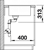 Кухонная мойка Blanco Subline 320-F 523418 алюметаллик