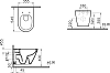 Комплект VitrA Integra Round L-box 9004B003-7202 подвесной безободковый унитаз + инсталляция + кнопка