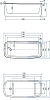 Акриловая ванна Allen Brau Infinity 170x78 2.21003.21/CGM, белый матовый/олива