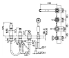 Смеситель для ванны с душем Bandini Antico 5161400ZZ0G желтый