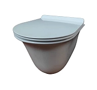 Подвесной унитаз Bolu Sevilla BL-34E051 36 x 48.5 x 36 см безободковый, с ультратонким сиденьем Soft Close