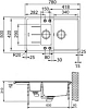 Кухонная мойка 97 см Franke Basis BFG 651 3,5" 114.0259.962, оникс