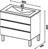 Мебель для ванной Sanvit Кубэ-3 80