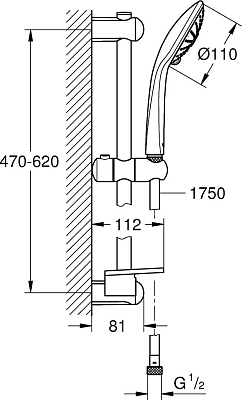 Душевой гарнитур Grohe Euphoria 27243LS1