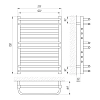 Полотенцесушитель водяной Laris Гермес 73207297 хром