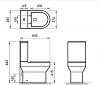 Бачок для унитаза BelBagno Norma BB339T подвод снизу бачка