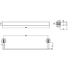 Полотенцедержатель 45 см Gessi iSpa 41700#031, хром