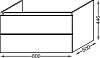 Тумба для комплекта 80 см Jacob Delafon Parallel EB1703-NR4 белый мрамор