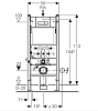 Инсталляция Geberit с унитазом Roca Dama Senso 346517000, сиденье микролифт, комплект 458.125.21.1/7.3465.1.700.0/Z.RU93.0.282.0