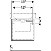 Тумба для комплекта 48 см Geberit Renova Plan 879150000, белый