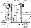 Инсталляция с унитазом и клавишей Grohe Solido 39702000 с сиденьем микролифт