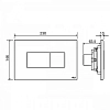 Комплект инсталляция OLI 120 Eco Sanitarblock pneumatic с унитазом Point Вега PN41711BM, сиденье микролифт, клавиша OLI Karisma, цвет хром матовый, 879235pKA02+PN41711BM