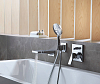 Смеситель для ванны Hansgrohe Metropol 32545340, шлифованный чёрный хром