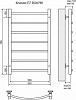 Полотенцесушитель электрический Terminus Виктория П6 50x83 R