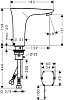 Электронный смеситель для раковины Hansgrohe PuraVida 15171000, хром