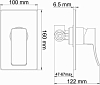 Встраиваемый комплект для душа WasserKRAFT Aller A12667WHITE, белый/хром