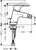 Смеситель для биде Hansgrohe Focus 31928000, хром