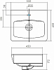 Тумба с раковиной Aquaton Скай 55 1A2381K1SY010, белый