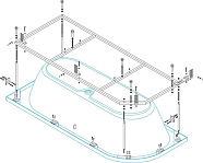 Металлический каркас Cezares Metauro Corner-MF