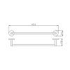 Полотенцедержатель Rav-Slezak Colorado COA0701/45ZK золото