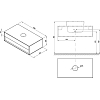 Комплект мебели для ванной Ravak 1000 70508050 (тумба+раковина+зеркало) орех