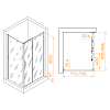 Душевой уголок RGW Passage 020814580-11 стекло прозрачное, профиль хром