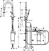 Смеситель для кухни Hansgrohe Aqittura 76801670 черный