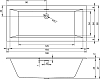 Акриловая ванна Riho Rething Cubic B106001005 180x80