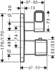 Термостат для душа Axor Urquiola 11733950, латунь