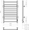 Полотенцесушитель электрический Vincea 50x80 VTD-1LWE, белый матовый