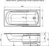 Акриловая ванна Aquanet Extra 150х68 00208672