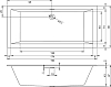 Акриловая ванна Riho Rething Cubic B109001005 190x90