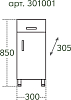 Тумба СанТа Стандарт 301001 30 см белый