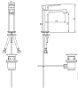 Смеситель для раковины M&Z New Geometry NGM00200 хром