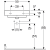 Раковина 55 см Geberit Renova Compact 500.928.00.1, белый
