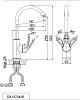 Смеситель для кухни D&K Rhein.Eucharius DA1372426, белый