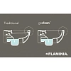 Приставной унитаз Flaminia Link LK117.7037, Grigio Lava