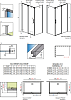 Душевая дверь в нишу 69.5 см Radaway Espera KDJ 695 L 380695-01L стекло прозрачное