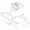 Комплект для ванны AM.PM Sense L AK74T0503W хром