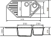 Кухонная мойка Mixline ML-GM25 ML-GM25 (311) розовый